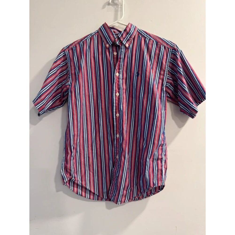 Boys Short Sleeve Ralph Lauren Button Down-Size (M)12/14